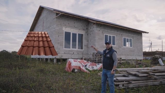 Обзор дома из газобетона на ростверке на забивных сваях смотреть онлайн