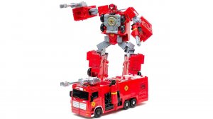 Разборка -сборка BAZUMI / Робот трансформер "грузовик пожарный"