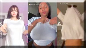 No Bra Challenge Bouncing Titties New TikTok