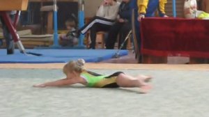 Спортивная гимнастика Вольные Клименко Алина 7 лет