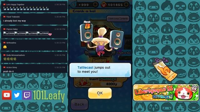 Yo-kai Watch Wibble Wobble —  400,000 Y-Money for 100 Lucky Cranks! Libertynyan SS Pass?