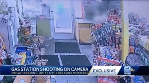 Gas station shooting caught on camera