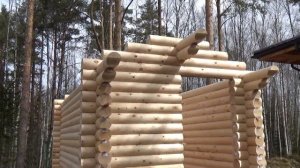 Сруб ХозБлока 2.8х5.0м. из бревна "Белоостров". Цена в СПб 105.052 руб.