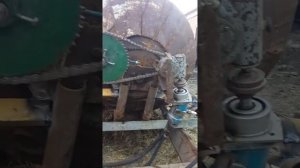 Бетономешалка на т-16   первое испытане