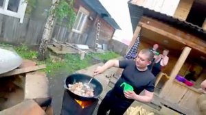 Плов в казане/Pilaf in a cauldron