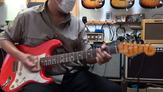 売却済み ヤフオク出品中 Fender Japan Stratocaster ST62 Faded Festa Red Gold Parts サウンドチェック смотреть онлайн