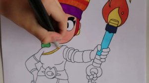 AMBER BRAWL STARS COLORING | АМБЕР БРАВЛ СТАРС РАСКРАСКА