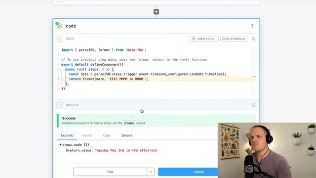 Use NPM packages in code steps смотреть онлайн