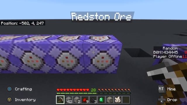 Minecraft Ore Generator Command Block Tutorial PE /xBox/wind Bedrock Edition смотреть онлайн