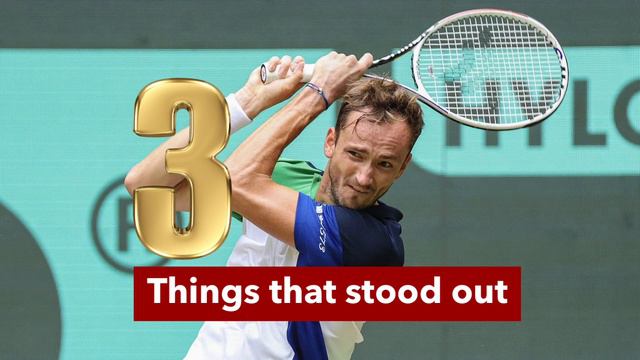 Daniil Medvedev came back strongly to register his first win over Aslan Karatsev