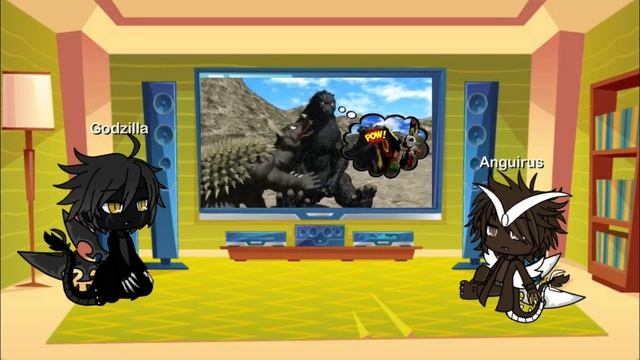 Godzilla and anguirus react to Anguirus song смотреть онлайн