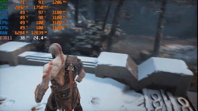 God of War НА СЛАБОМ ПК RX550