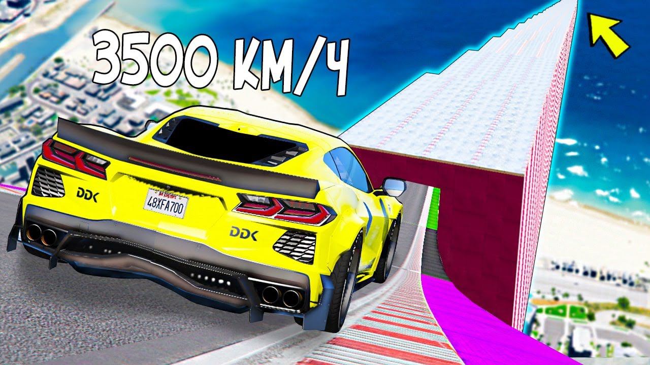 НЕВЕРОЯТНЫЕ ЛАККИ МОМЕНТЫ! СПУСК ПО ЛЬДУ БЕЗ ТОРМОЗОВ НА ЧИТ ТАЧКАХ В ГТА 5! СПУСК БЕЗ ТОРМОЗА GTA 5 смотреть онлайн