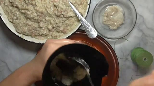 Сардельки с салом.
