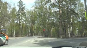 Академгородок из окна автомобиля. Дороги Новосибирска. Roads of Novosibirsk. Siberia.
