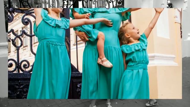 Платья для мамы и дочки в одном стиле смотреть онлайн