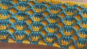 Потрясающе простой и красивый узор крючком