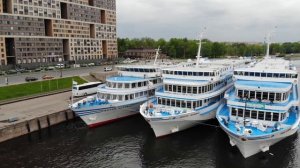 Пароходы, набережная Обуховской обороны, Санкт-Петербург