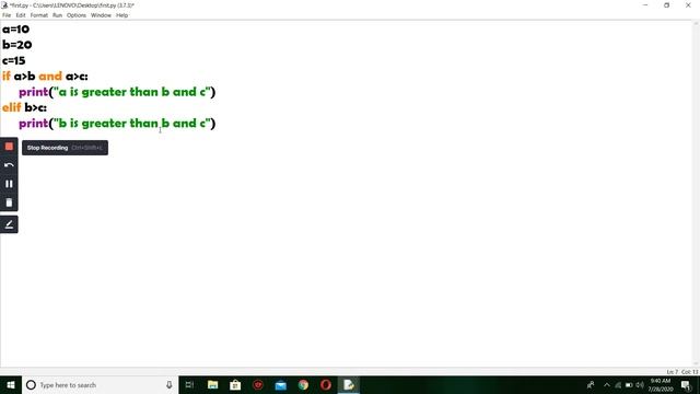 Elif statement in python - part 4