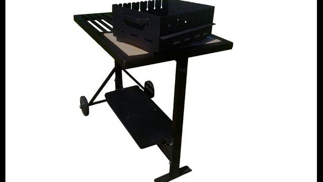 Мангал на колесах стационарный - разборной KOZAK смотреть онлайн