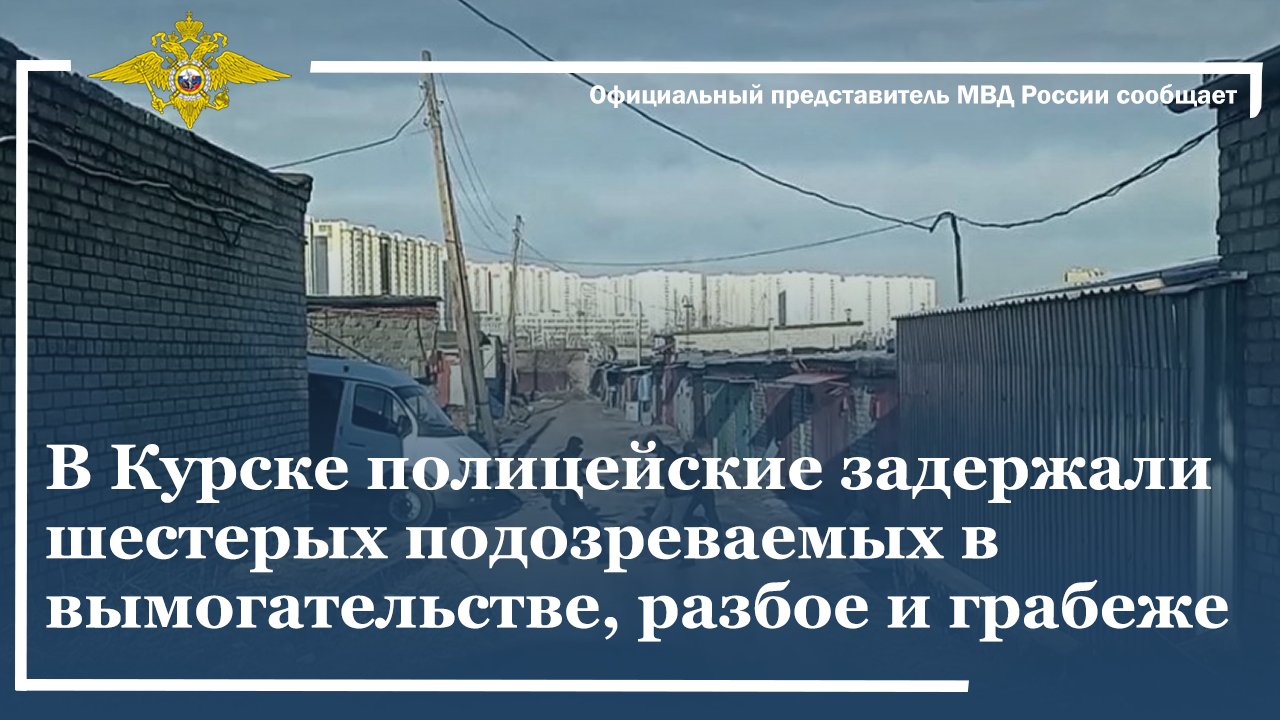 В Курске полицейские задержали шестерых подозреваемых в вымогательстве, разбое и грабеже