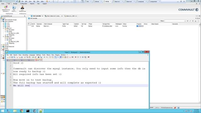 Commvault MySQL Configure, Backup and Restore In Place and Out of Place смотреть онлайн