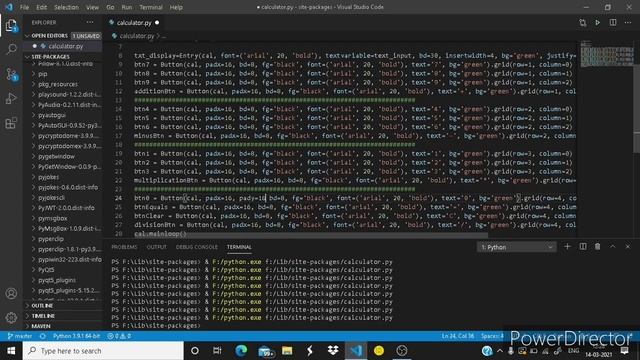 Build your own calculator using python