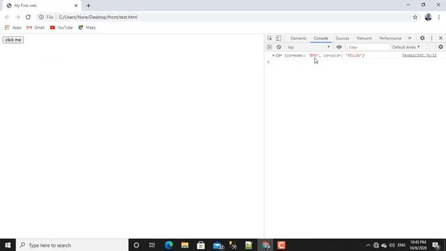 Java Script,class,constructor and method
