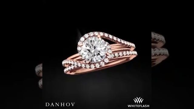 Danhov AE165 Abbracio Diamond Wedding Set in Rose Gold смотреть онлайн