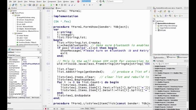 Bluetooth Paired Devices Browser - David I - Programming Devices and Gadgets with RAD Studio смотреть онлайн