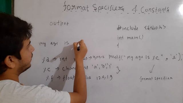 format specifiers in c | constants in c | %c %d %f format specifier | primary vs secondary constant смотреть онлайн