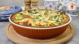 КИШ с ЛОСОСЕМ и БРОККОЛИ – идеальный вариант для завтрака. Рецепт вкуснейшего лоранского пирога