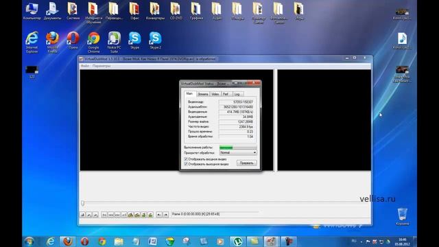 Удаление аудиодорожки из видеофайла в VirtualDubMod смотреть онлайн