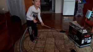 тест драйв нового пылесоса Tefal. #tefal #пылесос #vacuumcleaner #dance #подпишись #моясемья #помощ