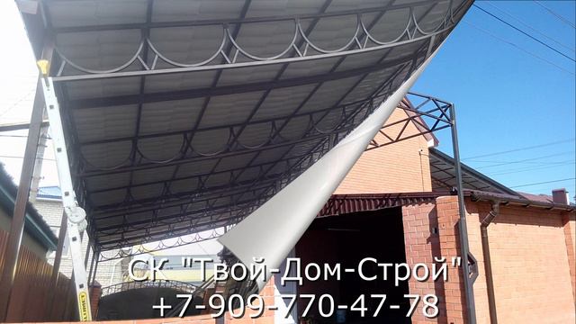 Реальные кейсы - формы, цвета, стили навесов. Фото выполненных работ.