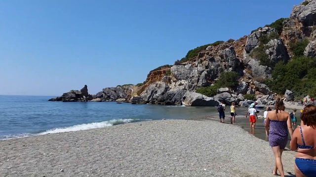 Пляж Превели, Крит, июль 2015. Preveli beach, Crete, july 2015. смотреть онлайн