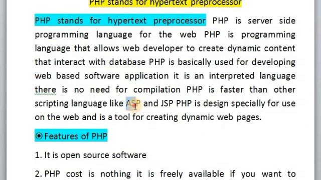 #elementry server side scripting language using PHP