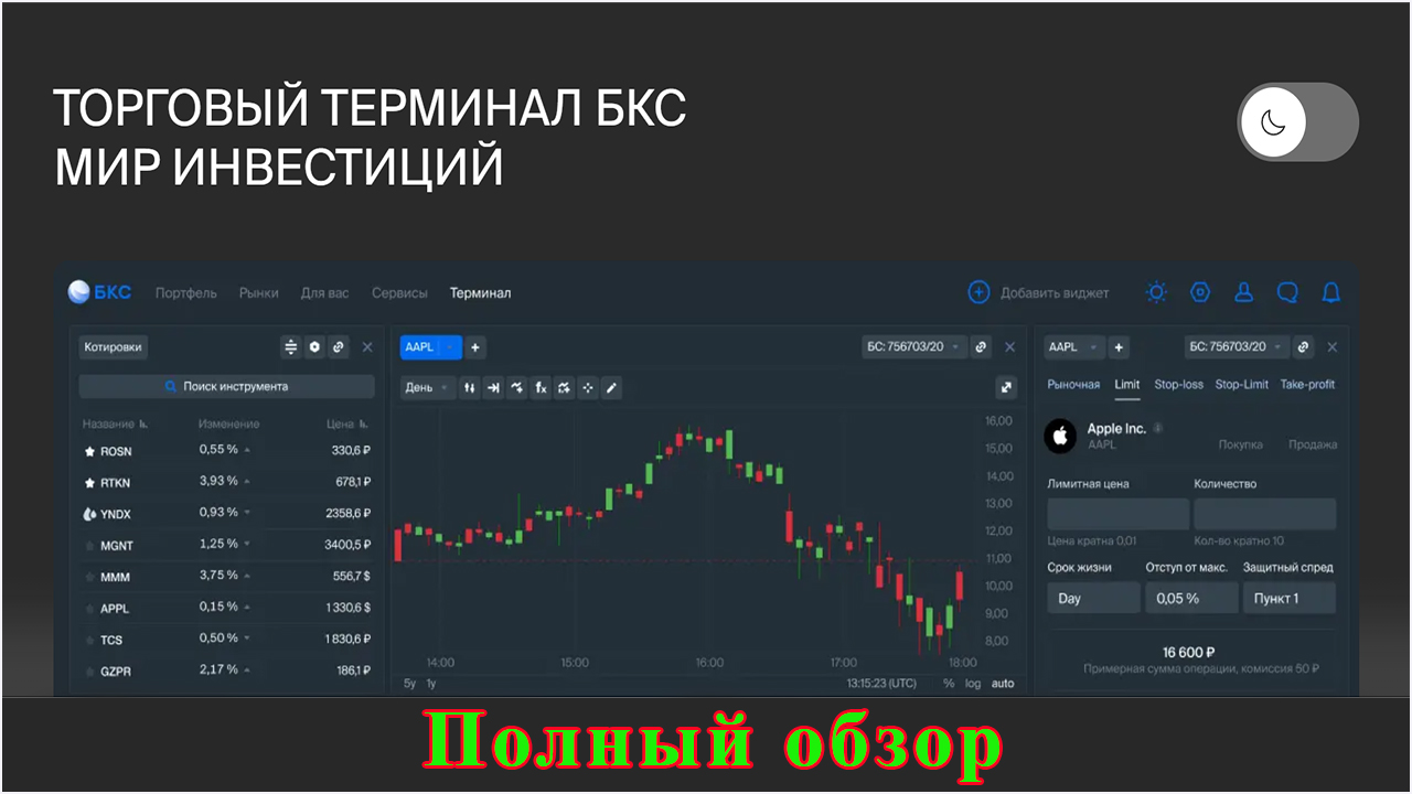 БКС терминал. Полный обзор