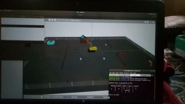 Excavator Crane Complete control with Keyboard Keys with python | Gazebo ROS смотреть онлайн