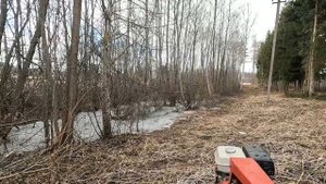 Приспособление для перевозки бревен любой длины на мотоблоке МТЗ 09Н.