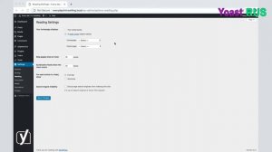 Настройки записей и чтения WordPress