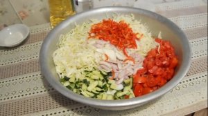 Салат на зиму из Капусты "Кубанский"пальчики оближешь.