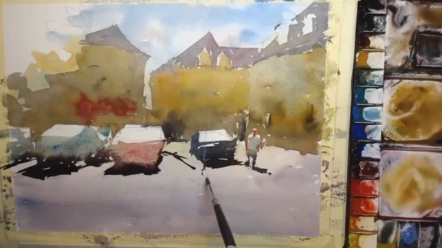 Watercolor Tutorial: How to paint cars in a loose style by Tim Wilmot #33 смотреть онлайн