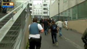 Violents affrontements à Paris à l'occasion d'une manifestation pro-Gaza interdite - 20 07