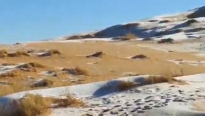 В Сахаре выпал снег