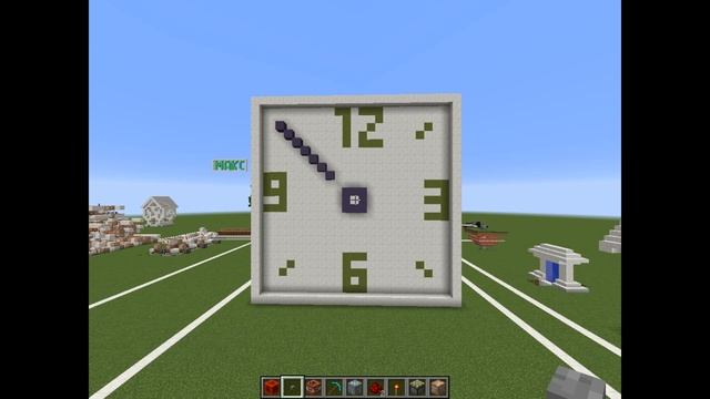 Часы в Minecraft на командных блоках смотреть онлайн