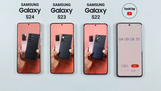 Samsung S24 vs S23 vs S22 Battery Drain Test | Samsung S24 Battery Test