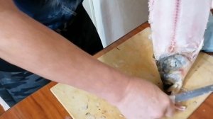 Строганина из нельмы. Делаем и едим