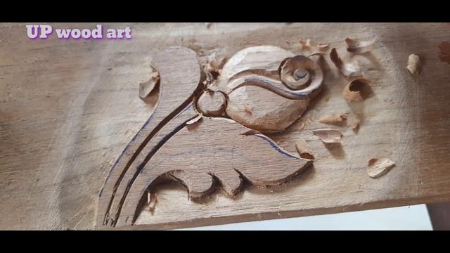 |Leaf And Flower Wood Art|wood Carving|wood Design|UP Wood Art|