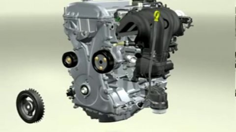 3D работа двигателя внутреннего сгорания